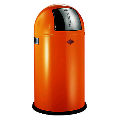 Wesco Pushboy Bin, 50L Orange